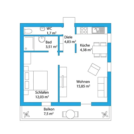 Bergschloessl - Eckwohnung 24 *